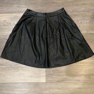 Forever 21 Black Faux Leather Skirt